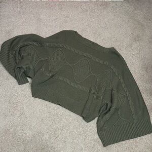 Fashion Nova Olive Knit Sweater